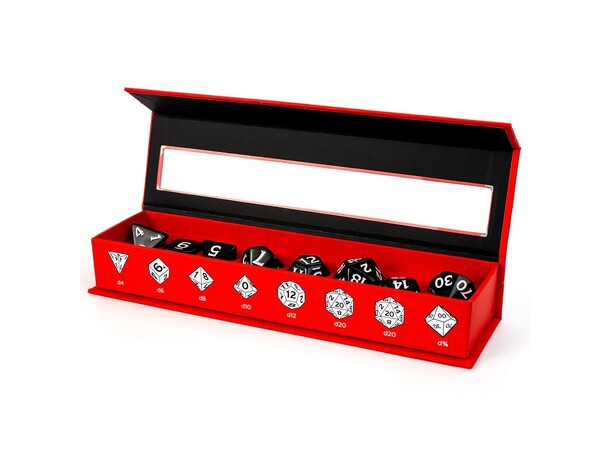 D&D New Adventurer Dice Set - Black 
