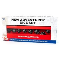 D&D New Adventurer Dice Set - Black 