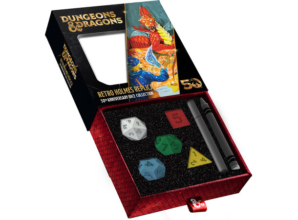 D&D Retro Holmes Replica Dice Set Dungeons & Dragons 50th Anniversary