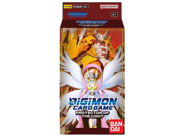 Digimon TCG Starter Deck Protector Light Digimon Card Game - ST-20 - Gamezone.no Digimon TCG Starter Deck Protector Light Digimon Card Game - ST-20 - Gamezone.no