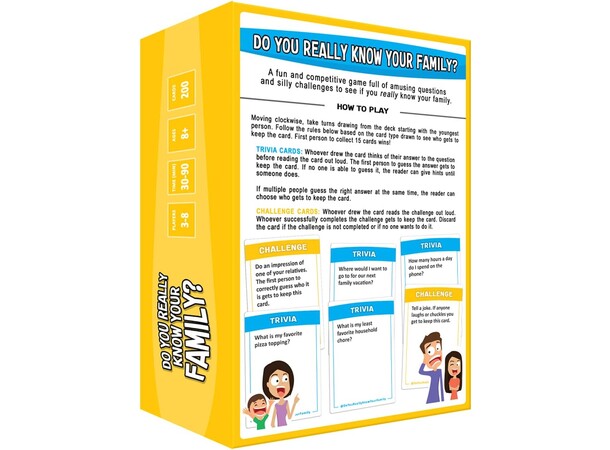 Do You Really Know Your Family Partyspel 