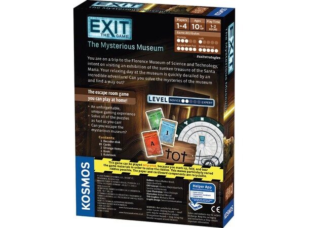 EXIT The Mysterious Museum Brettspill 