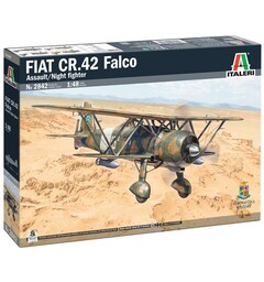 FIAT CR.42 Falco Assault/Night Fighter Italeri 1:48 Byggesett