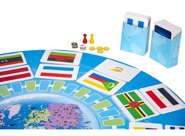 Flagg Verden Rundt Spørrespill Norsk utgave 