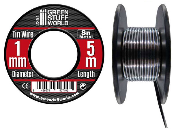 Flexible Tin Wire Roll - 1mm (5 meter) Green Stuff World 