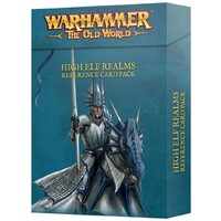 High Elf Realms Reference Card Pack Warhammer The Old World