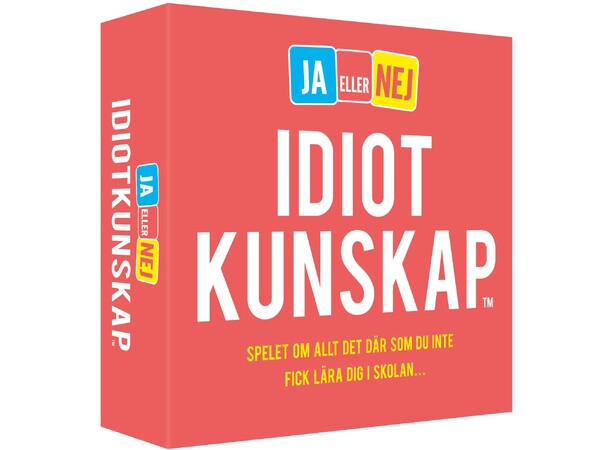 Idiotkunskap JA eller NEJ Partyspel Svensk utgåva 