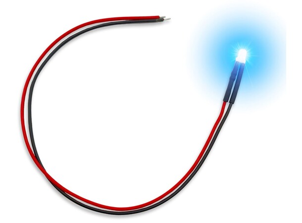 LED Light Blue Flickering 3mm (10 stk) Green Stuff World 