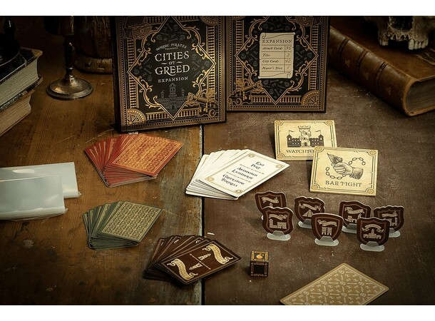 Lying Pirates Cities of Greed Expansion Utvidelse til Lying Pirates 