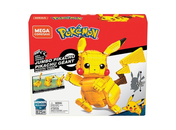 Mega Bloks Pokemon Jumbo Pikachu 825 biter -  33 cm