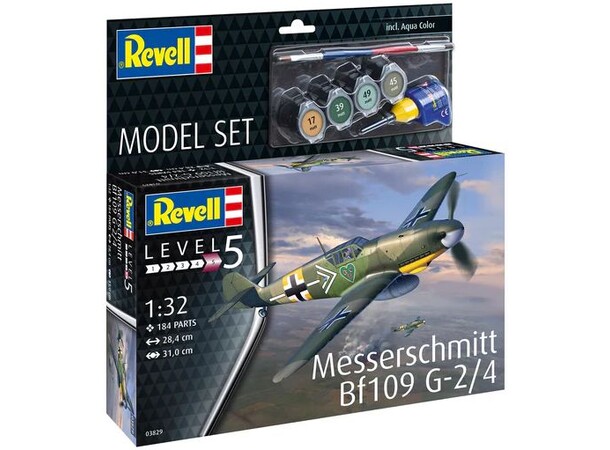 Messerschmitt Bf109 G-2/4 Starter Set Revell 1:32 Byggesett 