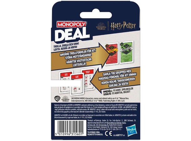 Monopoly Deal Harry Potter - SVENSK 