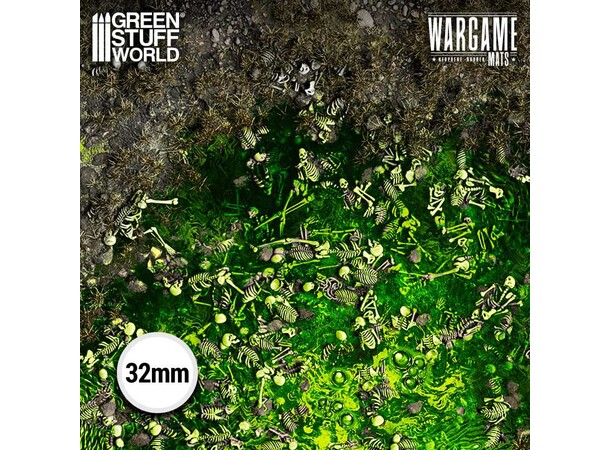Neoprene Mat 22x32 Boneblight Marsh Green Stuff World - 56 x 76 cm 