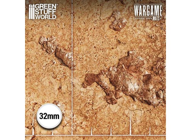 Neoprene Mat 44x60 Dreadrock Badlands Green Stuff World - 114 x 155 cm 