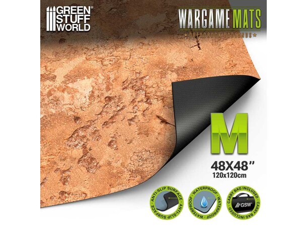 Neoprene Mat 4x4 Dreadrock Badlands Green Stuff World - 120 x 120 cm 
