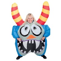 Oppblåsbar Monster Drakt Innebygget vifte holder drakten oppblåst