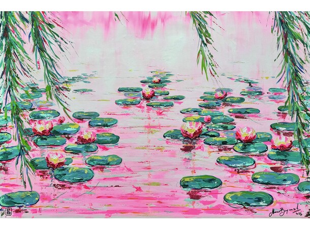 Pink Water Lillies 4000 biter Puslespill Ravensburger Puzzle 