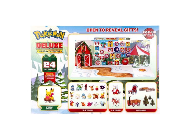 Pokemon Deluxe Julekalender Pop-Up N Play - Adventskalender 