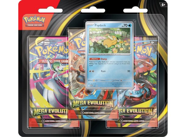 Pokemon Mega Evolution 3-Pack Psyduck 