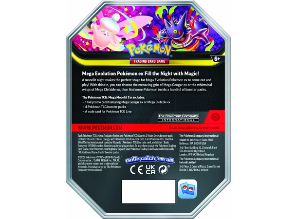 Pokemon Tin Box Mega Clefable ex Mega Moonlit 