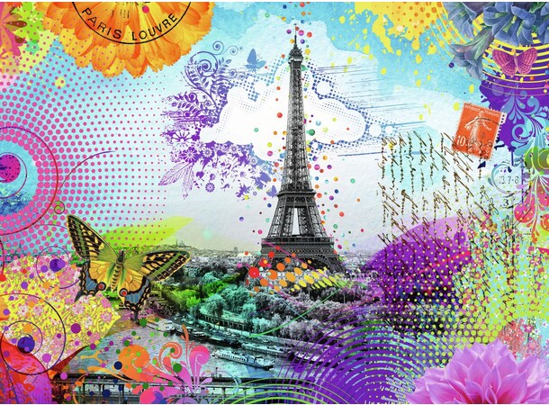 Postcard from Paris 500 biter Puslespill Ravensburger Puzzle 