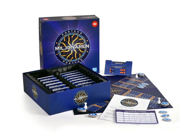 Postkodmiljonären Brädspel Svensk utgåva 