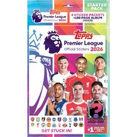 Premier League 2026 Sticker Starter Pack Topps Official Stickers