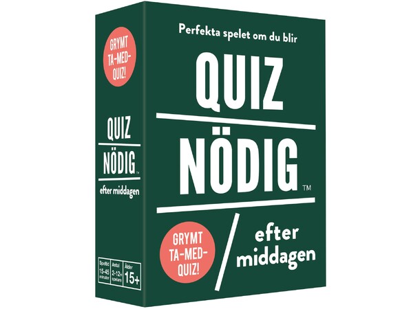 QuizNödig Efter middagen - SVENSK 