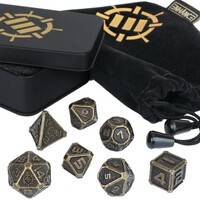 RPG Dice Set Metal Ancient Bronze Enhance