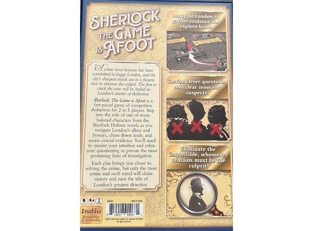 Sherlock The Game is Afoot Brettspill 