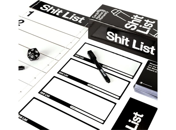 Shit List Partyspill Cards Against Humanity Twists 