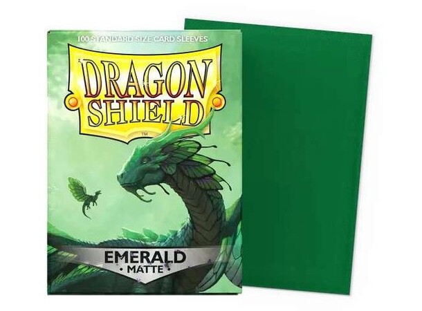 Sleeves Matte Emerald x100 66x91 Dragon Shield 
