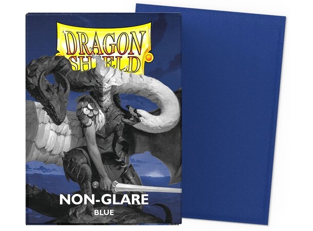 Sleeves Matte Non-Glare Blue Dragon Shield - 63x88mm 