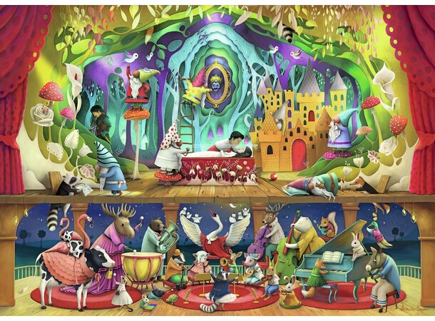 Snow White and 7 Gnomes 1000 biter Puslespill - Ravensburger Puzzle 