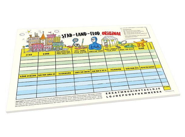 Stad-Land-Flod Blokk - SVENSK 