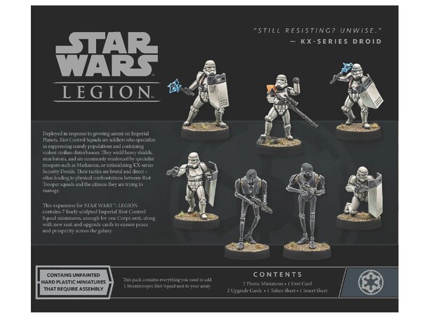 Star Wars Legion Imperial Riot Control Utvidelse til Star Wars Legion 