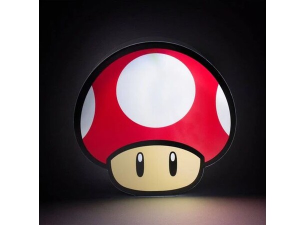 Super Mario Super Mushroom 2D Lampa 