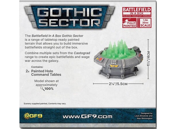 Terreng Holo Command Table Battlefield in a Box - Gothic Sector 