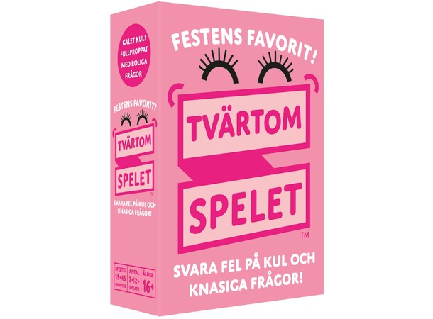 Tvärtomspelet Festens favorit - SVENSK 