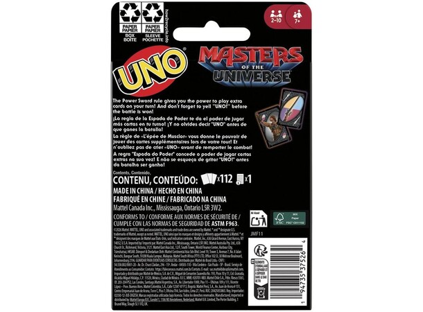 UNO Masters of the Universe Kortspill 