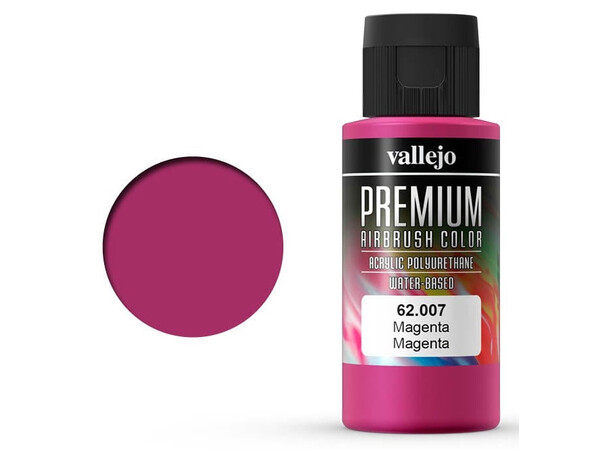 Vallejo Premium Magenta 60ml Premium Airbrush Color 