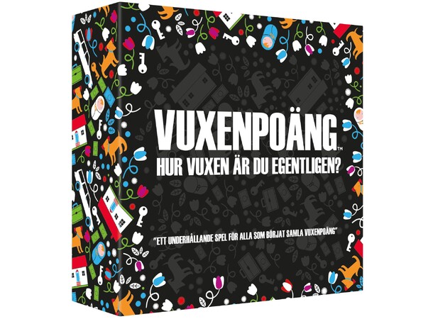 Vuxenpoäng Partyspel Svensk utgåva 