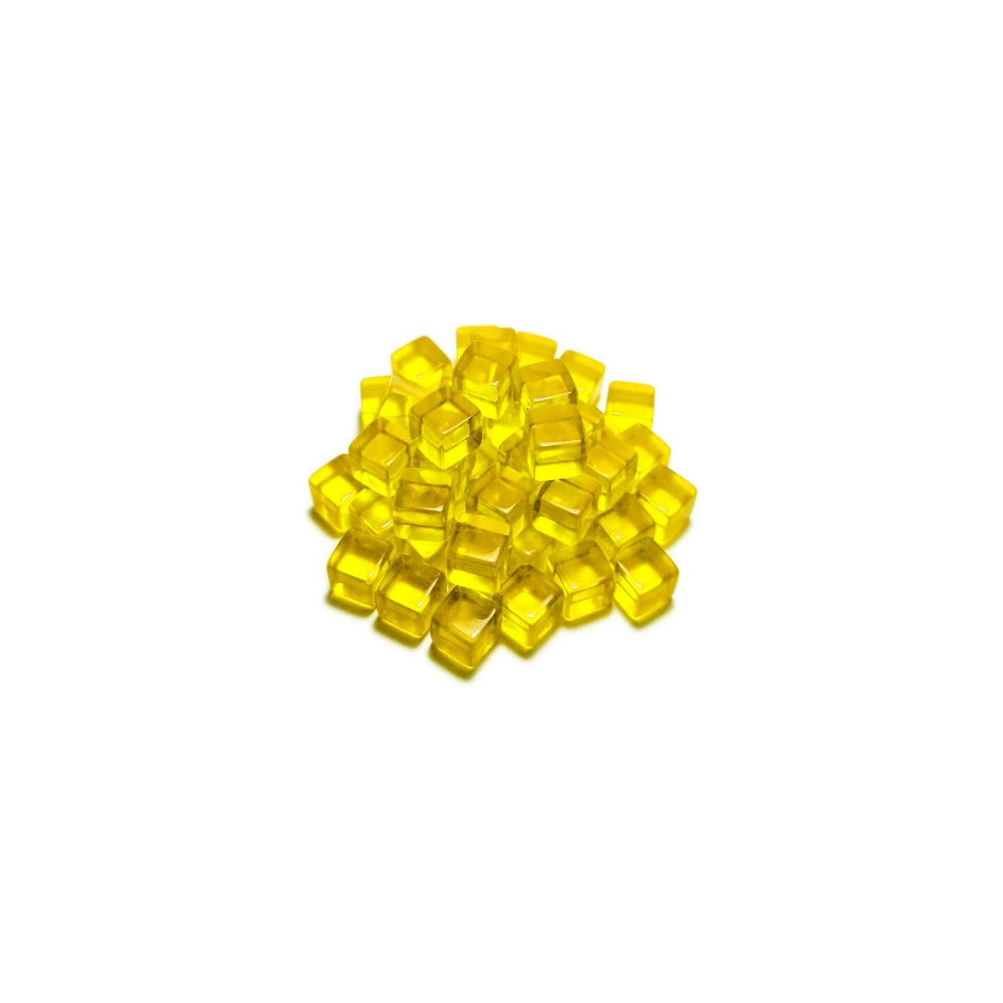 Acrylic Cube Tokens - Yellow Green Stuff World