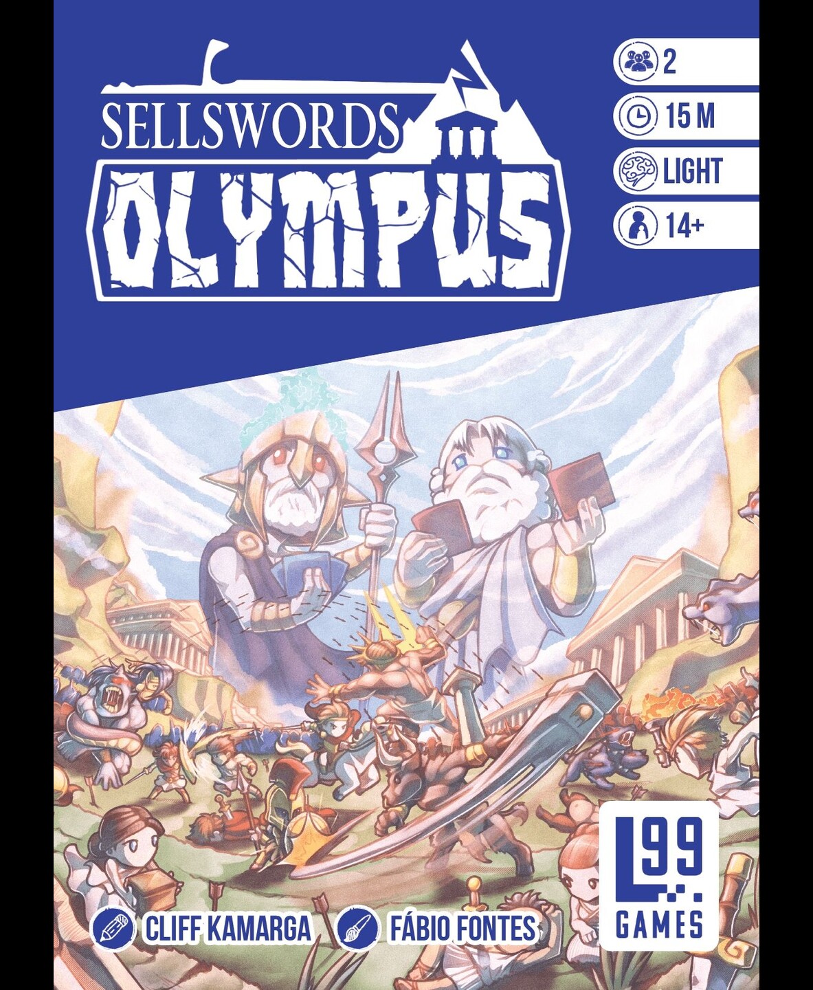 Sellswords Olympus Kortspill Second Edition