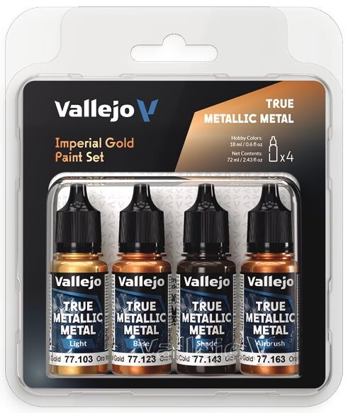 Vallejo True Metallic Set Imperial Gold True Metallic Metal
