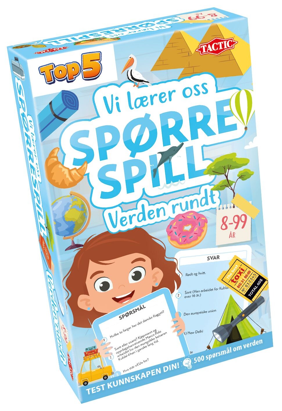 Spørrespill Verden Rundt Lærespill Vi lærer oss - Norsk utgave