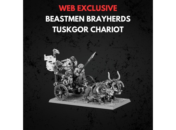 Beastmen Brayherds Tuskgor Chariot Warhammer The Old World 