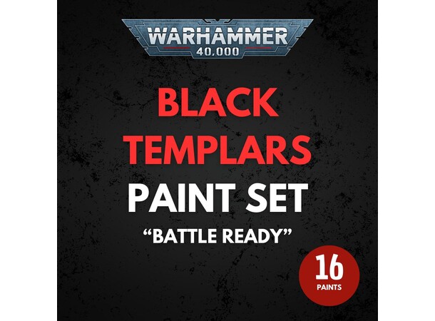 Black Templars Paint Set Warhammer 40K - Battle Ready 