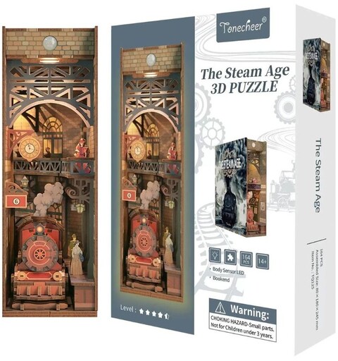 Book Nook The Steam Age Tonecheer 3D Puzzle