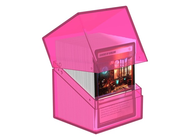 Boulder 100+ Clear Rhodonite Ultimate Guard Card Box 